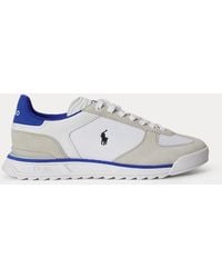 Ralph Lauren - Varick Suede & Mesh Trainer - Lyst
