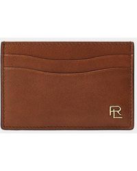 Ralph Lauren - Monogram-Plaque Calfskin Card Case - Lyst