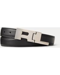 Ralph Lauren - Rl Hinge-Buckle Calfskin Belt - Lyst