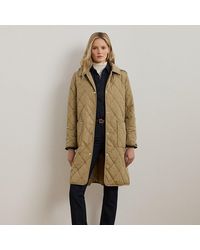 Ralph Lauren - Gesteppter Kapuzenmantel Mit Logo - Lyst