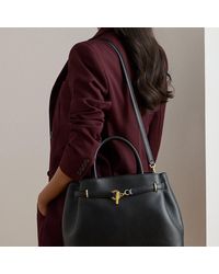 Ralph Lauren - Ralph Lauren Leather Large Blaike Satchel - Lyst
