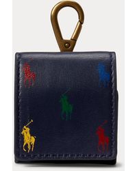 Polo Ralph Lauren Nappaleren Airpods-doosje Met Ponyprint - Blauw