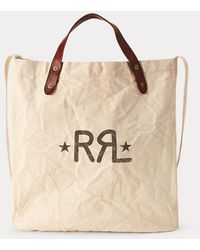 RRL - Tote Market de loneta con logotipo - Lyst