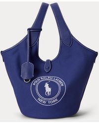 Polo Ralph Lauren - Canvas Polo Play Logo Tote - Lyst