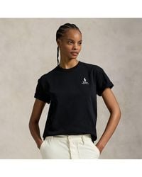Polo Ralph Lauren - Maglietta in cotone con logo - Lyst