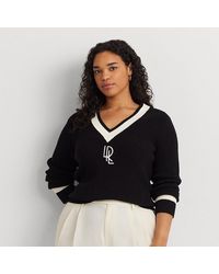 Lauren by Ralph Lauren - Ralph Lauren Rib-knit Cotton Cricket Sweater - Lyst