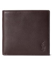 Polo Ralph Lauren - Pebbled Leather Billfold Wallet - Lyst