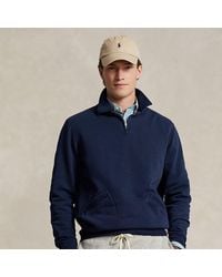 Polo Ralph Lauren - Fleece Sweatshirt Met Kwartrits En Kraag - Lyst