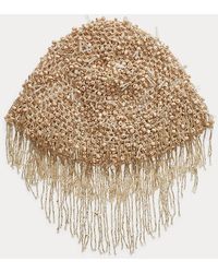 Ralph Lauren - Beaded Crochet Cotton Hat - Lyst