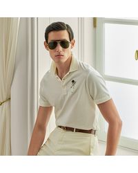 Ralph Lauren - Ralph Lauren Custom Slim Fit Polo Bear Polo Shirt - Lyst