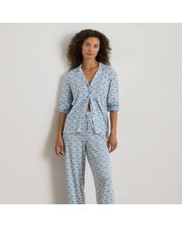 Ralph Lauren - Paisley Cotton-Blend-Jersey Sleep Set - Lyst