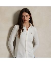 Polo Ralph Lauren - Knit Cotton Oxford Shirt - Lyst