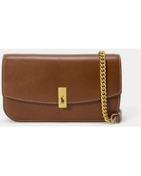 Polo Ralph Lauren - Polo Id Leather Chain Wallet And Bag - Lyst