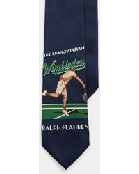 Polo Ralph Lauren - Cravate Wimbledon En Sergé De Soie - Lyst