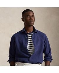 Polo Ralph Lauren - Custom Fit Slub Linen Shirt - Lyst