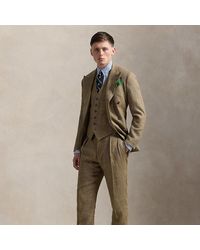Polo Ralph Lauren - Pantaloni in lino principe di Galles - Lyst