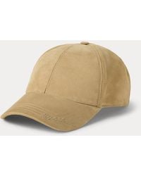 Ralph Lauren - Ralph Lauren Lamb-Suede Ball Cap - Lyst