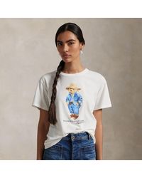 Polo Ralph Lauren - T-Shirt Polo Bear En Jersey De Coton - Lyst