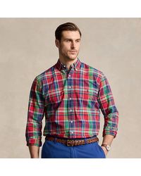 Ralph Lauren - Grotere Maten - Geruit Oxford Overhemd - Lyst