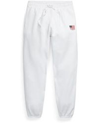 Polo Ralph Lauren - Pantalón deportivo de felpa con bandera - Lyst