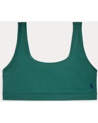 Polo Ralph Lauren - Stretch-Cotton Scoop Bralette - Lyst