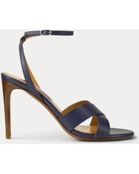 Ralph Lauren - Cleary 95 Mm Calfskin Sandal - Lyst