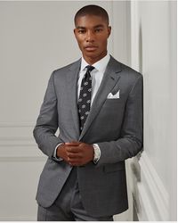 Ralph Lauren Purple Label Gregory Hand-tailored Sharkskin Suit - Grey