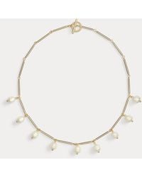 Ralph Lauren - Plated Faux-Pearl Shaky Necklace - Lyst