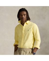 Polo Ralph Lauren - Camicia Oxford tinta in capo Slim-Fit - Lyst