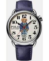 Polo Ralph Lauren - Cricket Polo Bear 42 Mm Steel Watch - Lyst