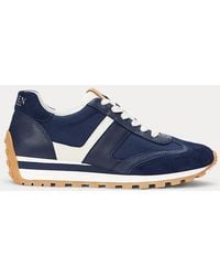 Ralph Lauren - Dani Suede & Leather Trainer - Lyst