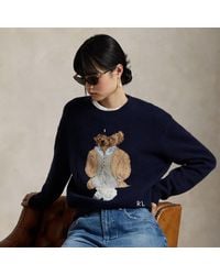 Polo Ralph Lauren - Trui Van Wol-Kasjmiermix Met Polo Bear - Lyst