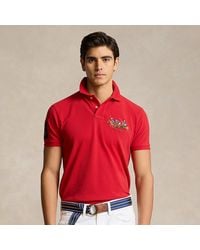 Polo Ralph Lauren - Custom Slim Fit Triple-pony Polo Shirt - Lyst