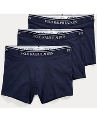 Polo Ralph Lauren Set Van Drie Stretchkatoenen Boxershorts - Blauw