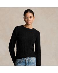 Polo Ralph Lauren - Kabelgebreide Kasjmier Trui - Lyst