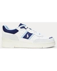 Ralph Lauren - Masters Sport Leather-Suede Sneaker - Lyst