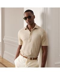 Ralph Lauren - Linen Jersey Polo Shirt - Lyst