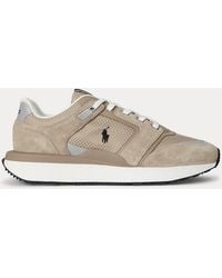 Polo Ralph Lauren - Train 89 V2 Suede-Panelled Trainer - Lyst