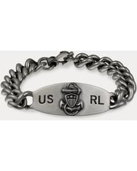 Ralph Lauren - Sterling Id Bracelet - Lyst