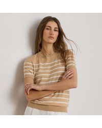 Ralph Lauren - Striped Short-Sleeve Sweater - Lyst