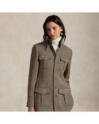 Polo Ralph Lauren - Giacca in misto lino con collo a lupetto - Lyst