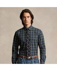 Ralph Lauren - Camicia in popeline scozzese Custom-Fit - Lyst