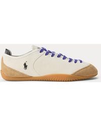 Polo Ralph Lauren - Panelled Suede Low-Top Trainer - Lyst