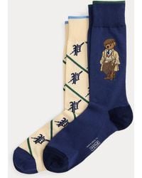 Polo Ralph Lauren - 2Er-Pack Anzugsocken Mit Polo Bear - Lyst