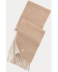 Polo Ralph Lauren - Bufanda Reversible De Mezcla De Lana - Lyst
