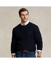 Ralph Lauren - Big & Tall - Cable-knit Cotton Jumper - Lyst