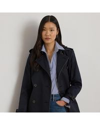 Ralph Lauren - Double-Breasted Cotton-Blend Trench Coat - Lyst