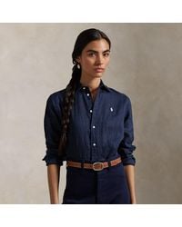 Polo Ralph Lauren - Oversize Fit Linen Shirt - Lyst