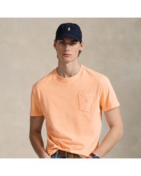 Polo Ralph Lauren - Custom Slim Mineral-Dyed Pocket T-Shirt - Lyst