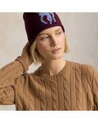 Polo Ralph Lauren - Big Pony Wool Beanie - Lyst